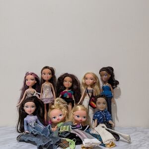 Fashion Doll Set with Colorful Outfits